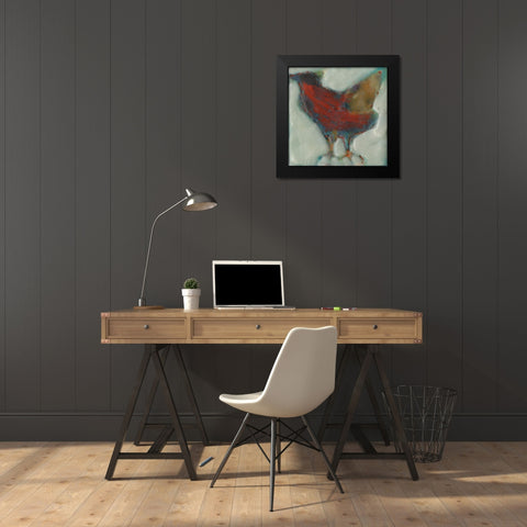 Caw II Black Modern Wood Framed Art Print by Jachimiec, Sue