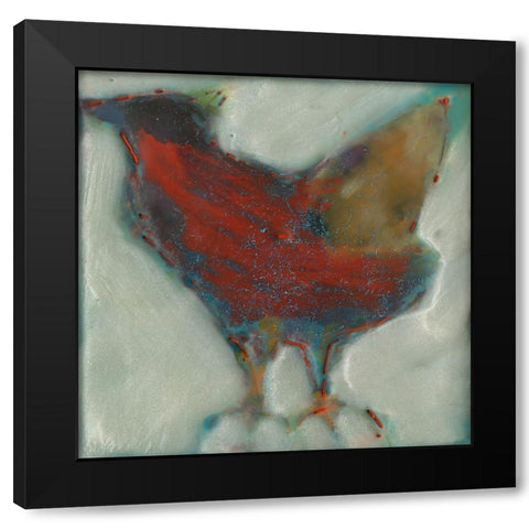 Caw II Black Modern Wood Framed Art Print with Double Matting by Jachimiec, Sue