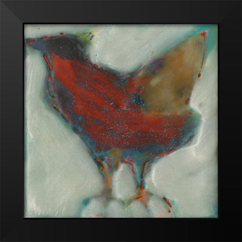 Caw II Black Modern Wood Framed Art Print by Jachimiec, Sue