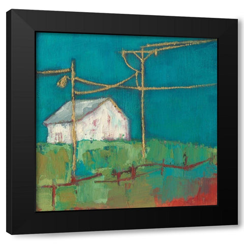 Fon Barn III Black Modern Wood Framed Art Print by Jachimiec, Sue