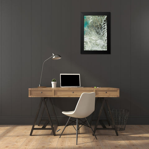 Salt Water II Black Modern Wood Framed Art Print by Stramel, Renee W.