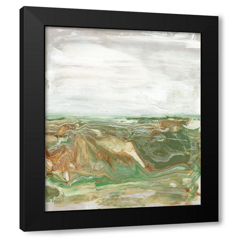 Organic Earth II Black Modern Wood Framed Art Print by Bramma, Lila