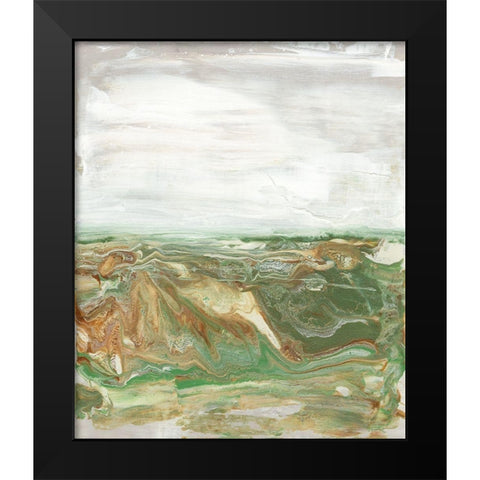 Organic Earth II Black Modern Wood Framed Art Print by Bramma, Lila