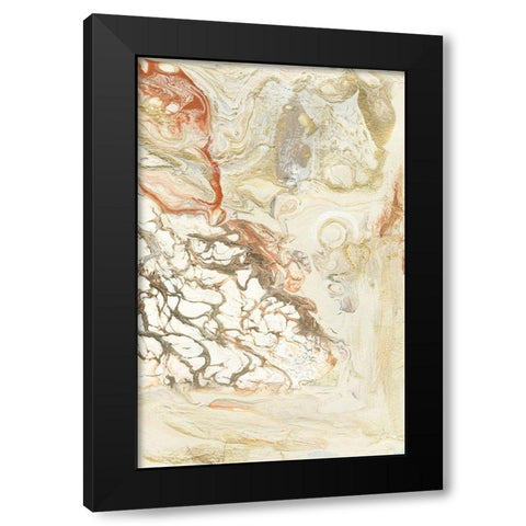 Coral and Alabaster II Black Modern Wood Framed Art Print with Double Matting by Bramma, Lila