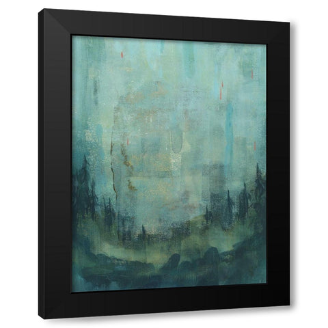 Tiger Mountain II Black Modern Wood Framed Art Print with Double Matting by Green, Jacob