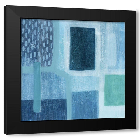 Waterfall Whisper IV Black Modern Wood Framed Art Print with Double Matting by Popp, Grace