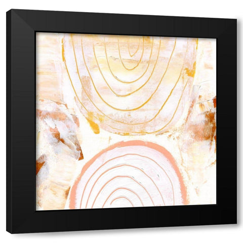 Caramel Dunes I Black Modern Wood Framed Art Print with Double Matting by Wang, Melissa