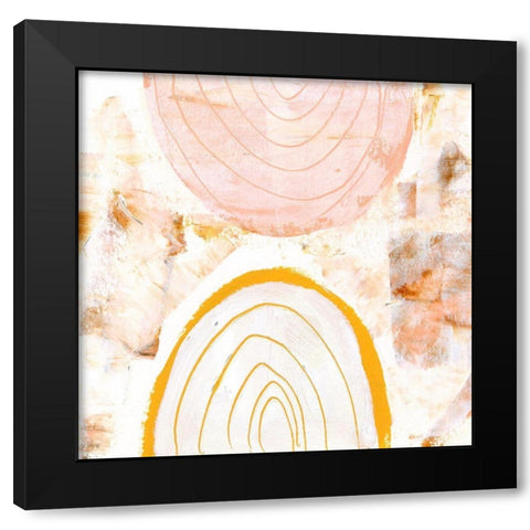 Caramel Dunes III Black Modern Wood Framed Art Print with Double Matting by Wang, Melissa