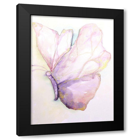 Dulzura Mariposa I Black Modern Wood Framed Art Print with Double Matting by Herrera, Leticia