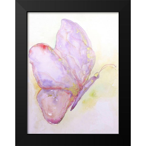 Dulzura Mariposa II Black Modern Wood Framed Art Print by Herrera, Leticia