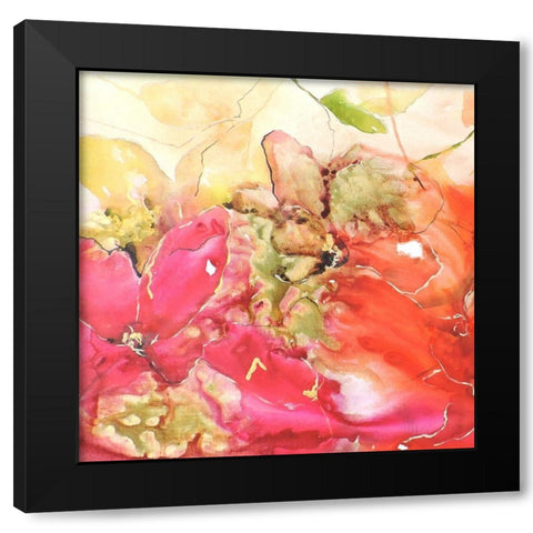 En Naranjas I Black Modern Wood Framed Art Print by Herrera, Leticia