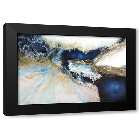 Los Mares Black Modern Wood Framed Art Print with Double Matting by Herrera, Leticia