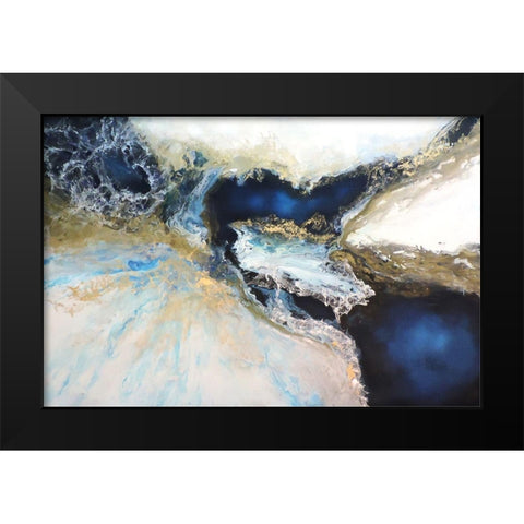 Los Mares Black Modern Wood Framed Art Print by Herrera, Leticia