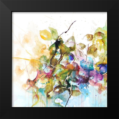 Me Encanta I Black Modern Wood Framed Art Print by Herrera, Leticia