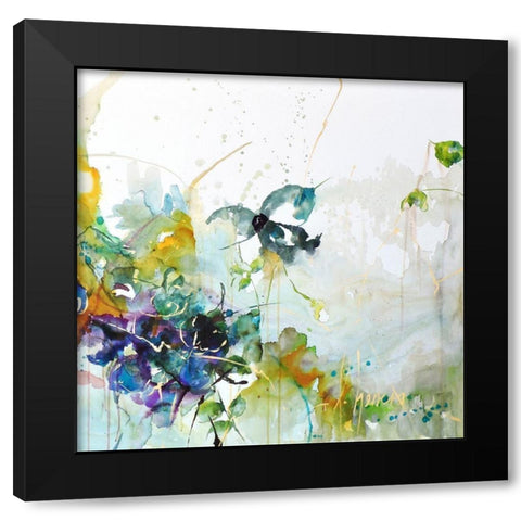 Me Encanta II Black Modern Wood Framed Art Print with Double Matting by Herrera, Leticia