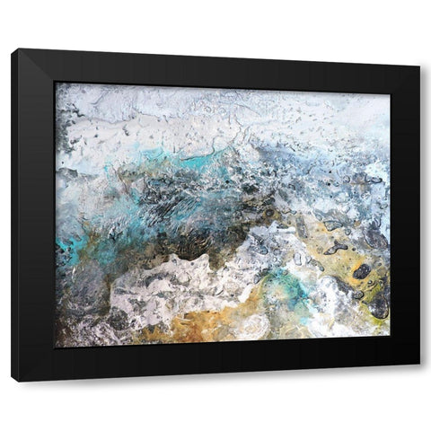 Metalicos y Texturas IV Black Modern Wood Framed Art Print with Double Matting by Herrera, Leticia
