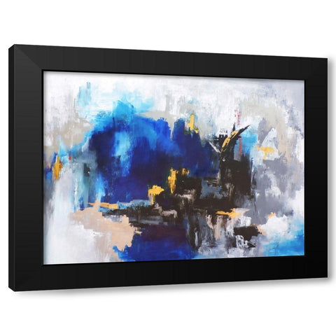Mi Ciudad Black Modern Wood Framed Art Print with Double Matting by Herrera, Leticia