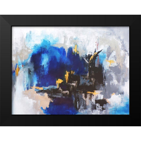 Mi Ciudad Black Modern Wood Framed Art Print by Herrera, Leticia