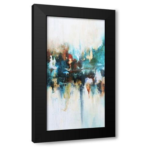 Reflejos Black Modern Wood Framed Art Print with Double Matting by Herrera, Leticia