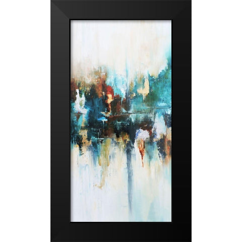 Reflejos Black Modern Wood Framed Art Print by Herrera, Leticia