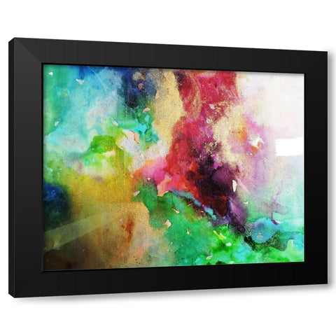 Transparencias Black Modern Wood Framed Art Print with Double Matting by Herrera, Leticia