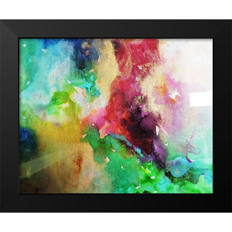 Transparencias Black Modern Wood Framed Art Print by Herrera, Leticia