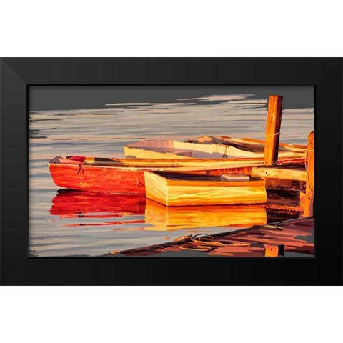 In the Golden Light I Black Modern Wood Framed Art Print by Kalina, Emily