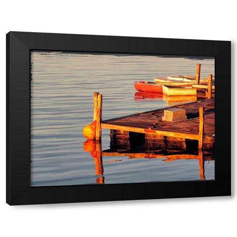 In the Golden Light II Black Modern Wood Framed Art Print with Double Matting by Kalina, Emily