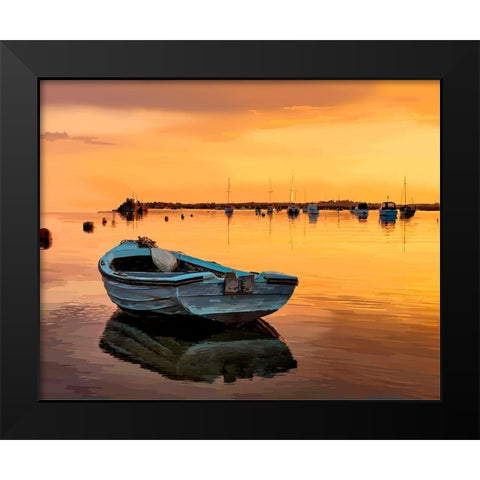 In the Golden Light III Black Modern Wood Framed Art Print by Kalina, Emily