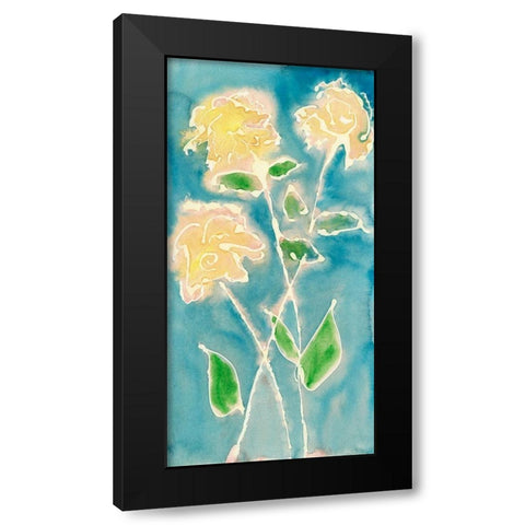 Spring Annuals I Black Modern Wood Framed Art Print with Double Matting by Moore, Regina