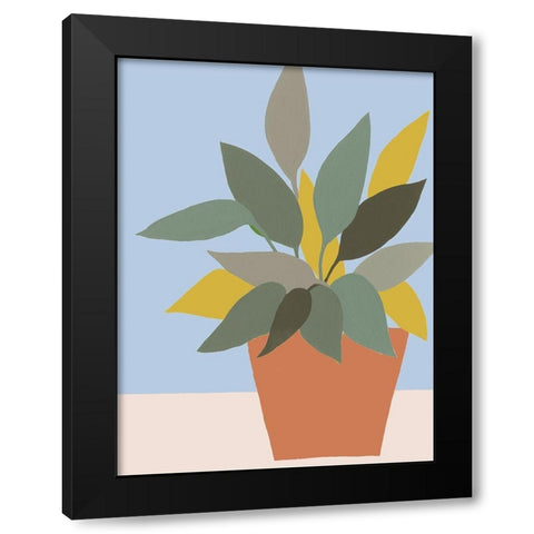 Ordinary Houseplant IV Black Modern Wood Framed Art Print with Double Matting by Moore, Regina