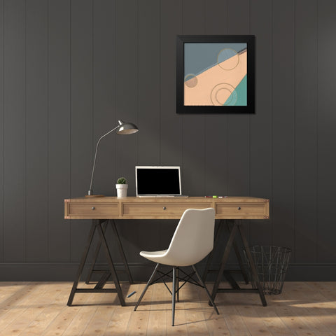 Geometrica I Black Modern Wood Framed Art Print by Moore, Regina