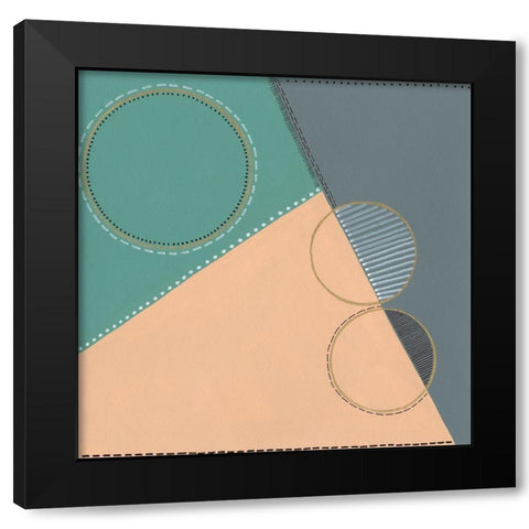 Geometrica II Black Modern Wood Framed Art Print by Moore, Regina
