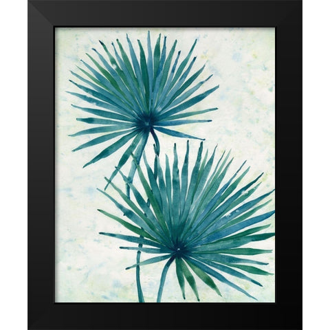 Palm Leaves I Black Modern Wood Framed Art Print by OToole, Tim