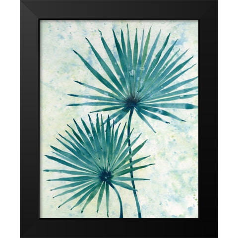 Palm Leaves II Black Modern Wood Framed Art Print by OToole, Tim