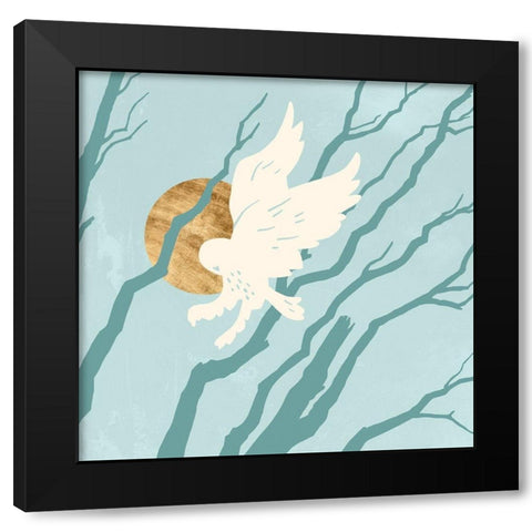 Silent Hunter I Black Modern Wood Framed Art Print by Green, Jacob