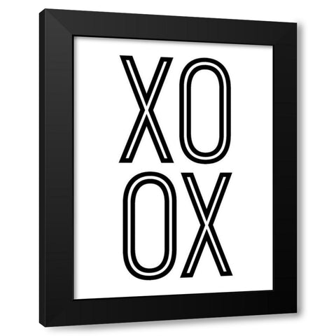 Bold Love I Black Modern Wood Framed Art Print with Double Matting by Sizemore, Natalie