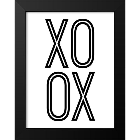Bold Love I Black Modern Wood Framed Art Print by Sizemore, Natalie