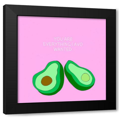 Lets Get Punny I Black Modern Wood Framed Art Print by Sizemore, Natalie