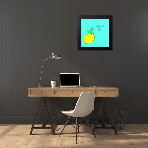 Lets Get Punny II Black Modern Wood Framed Art Print by Sizemore, Natalie