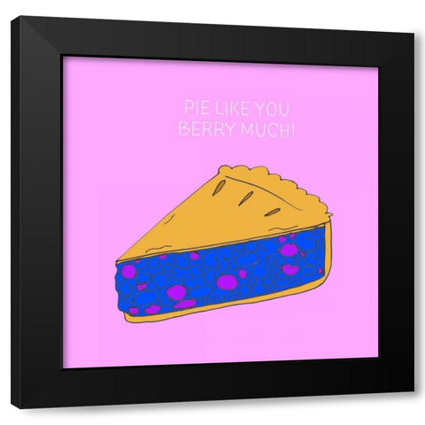 Lets Get Punny III Black Modern Wood Framed Art Print with Double Matting by Sizemore, Natalie