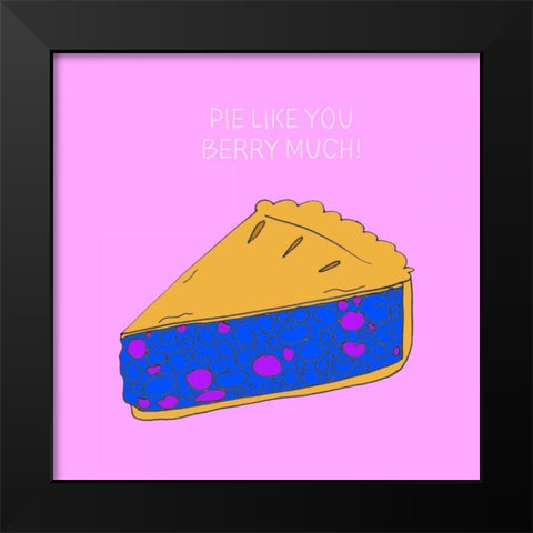 Lets Get Punny III Black Modern Wood Framed Art Print by Sizemore, Natalie
