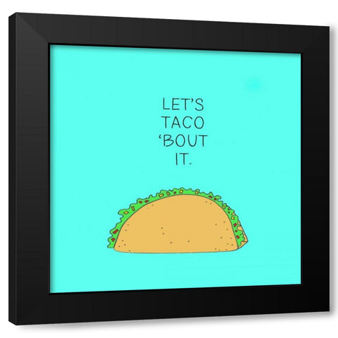 Lets Get Punny IV Black Modern Wood Framed Art Print with Double Matting by Sizemore, Natalie
