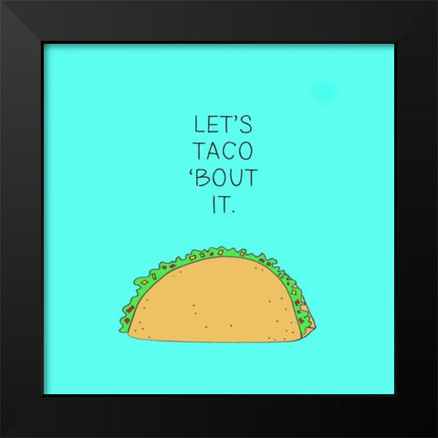 Lets Get Punny IV Black Modern Wood Framed Art Print by Sizemore, Natalie