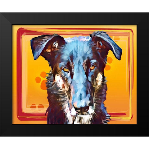 Pop Dog I Black Modern Wood Framed Art Print by Curinga, Kim