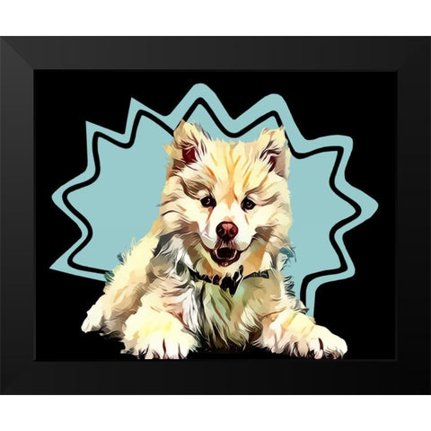 Pop Dog IV Black Modern Wood Framed Art Print by Curinga, Kim
