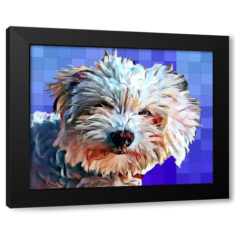 Pop Dog V Black Modern Wood Framed Art Print by Curinga, Kim
