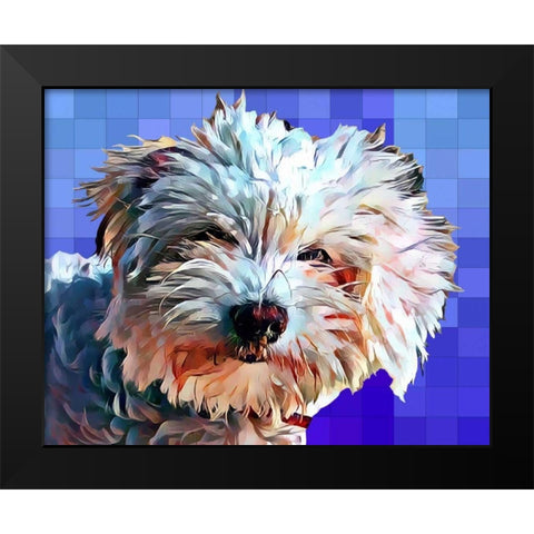 Pop Dog V Black Modern Wood Framed Art Print by Curinga, Kim