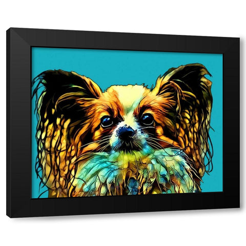 Pop Dog VI Black Modern Wood Framed Art Print by Curinga, Kim