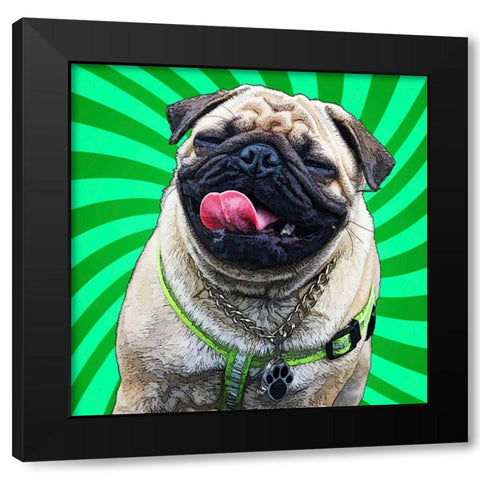 Pop Dog X Black Modern Wood Framed Art Print by Curinga, Kim